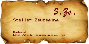 Steller Zsuzsanna névjegykártya